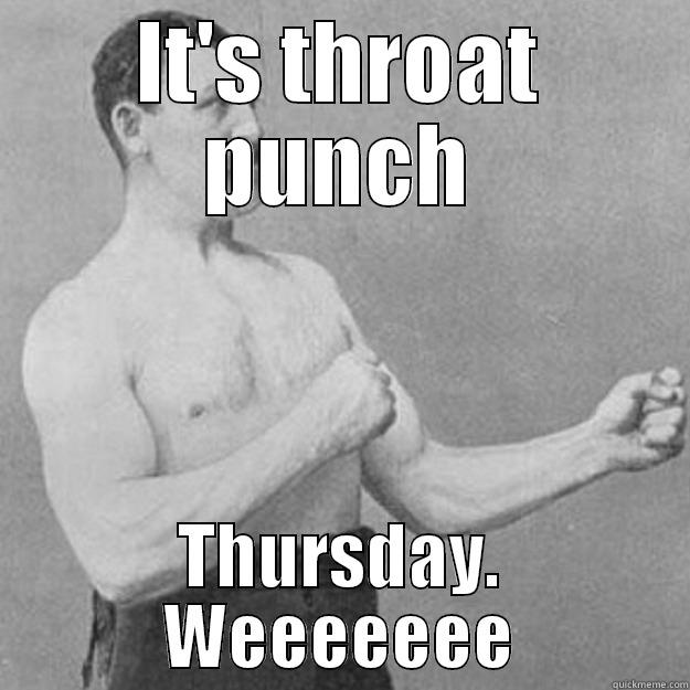 valium withdrawal throat punch tuesday