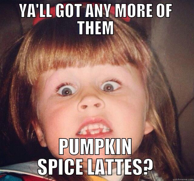 Image result for pumpkin spice latte meme