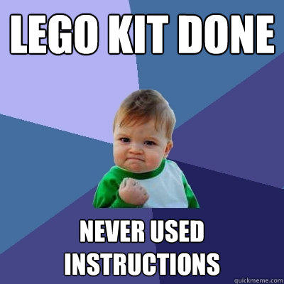 lego kit done never used instructions